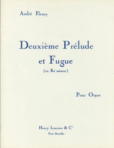 copertina Prlude n2 et Fugue Editions Henry Lemoine