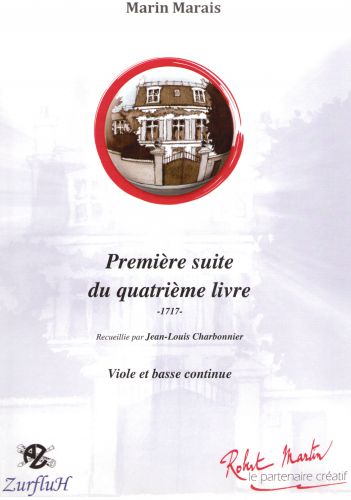 copertina Premiere Suite du 4e Livre de Marin Marais Editions Robert Martin