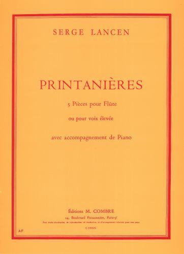 copertina Printanires Combre