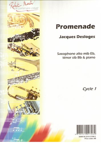 copertina Promenade, Alto ou Tnor Editions Robert Martin