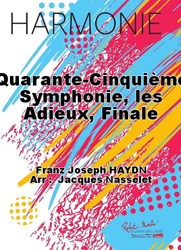 copertina Quarante-Cinquime Symphonie, les Adieux, Finale Martin Musique