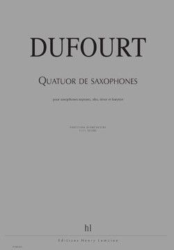 copertina Quatuor de saxophones Editions Henry Lemoine