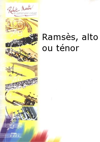 copertina Ramss, Alto ou Tnor Editions Robert Martin