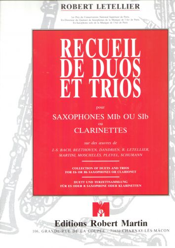 copertina Recueil de Duos et Trios Editions Robert Martin