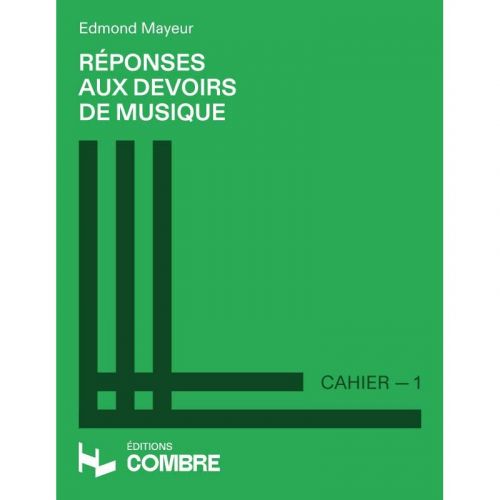 copertina Rponses aux devoirs de musique 1 Combre