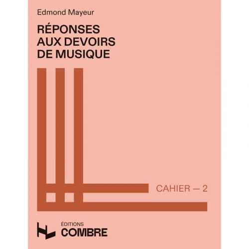 copertina Rponses aux devoirs de musique 2 Combre