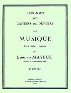 copertina Rponses aux devoirs de musique 7 Martin Musique