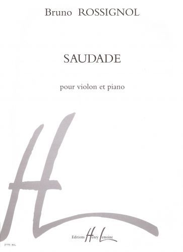 copertina Saudade Editions Henry Lemoine