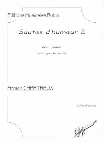 copertina Sautes d'humeur 2 pour piano (main gauche seule) Martin Musique