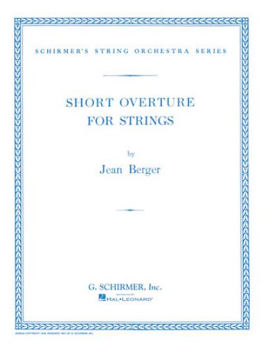 copertina Short Overture for Strings G. Schirmer