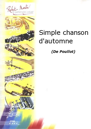 copertina Simple Chanson d'Automne Editions Robert Martin