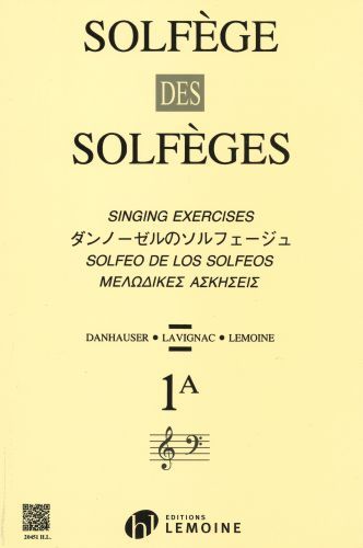 copertina Solfge des Solfges Vol.1A sans accompagnement Editions Henry Lemoine