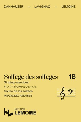 copertina Solfge des Solfges Vol.1B sans accompagnement Editions Henry Lemoine