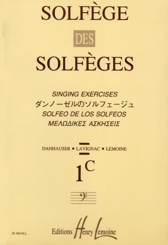 copertina Solfge des Solfges Vol.1C sans accompagnement Editions Henry Lemoine