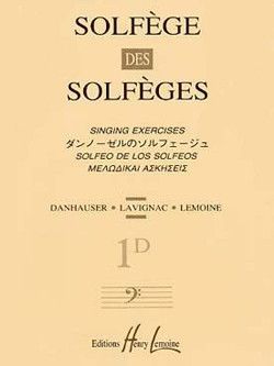 copertina Solfge des Solfges Vol.1D sans accompagnement Editions Henry Lemoine