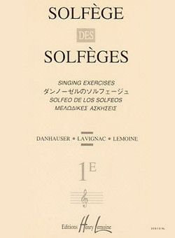 copertina Solfge des Solfges Vol.1E sans accompagnement Editions Henry Lemoine