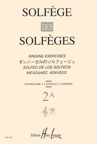 copertina Solfge des Solfges Vol.2A sans accompagnement Editions Henry Lemoine