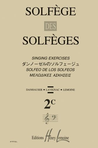 copertina Solfge des Solfges Vol.2C sans accompagnement Editions Henry Lemoine