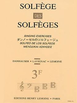 copertina Solfge des Solfges Vol.3F sans accompagnement Editions Henry Lemoine