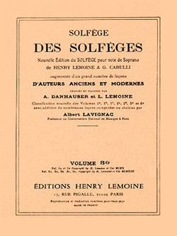 copertina Solfge des Solfges Vol.3G sans accompagnement Editions Henry Lemoine