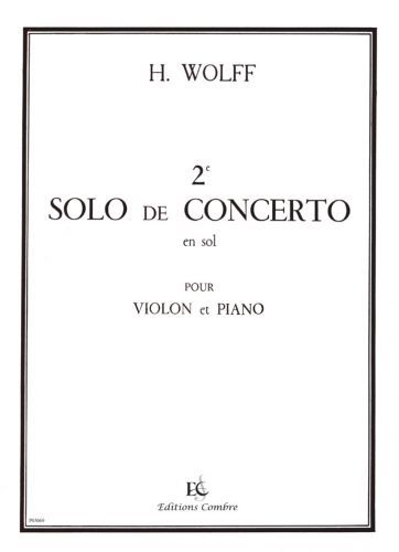 copertina Solo de concerto n2 en Sol Combre