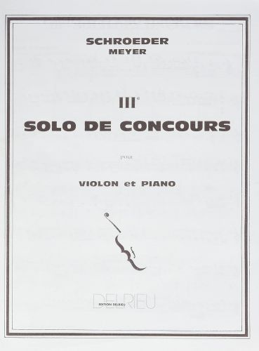 copertina Solo de concours n3 Delrieu