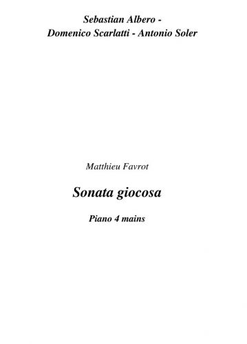 copertina Sonata Giacosa Editions Robert Martin