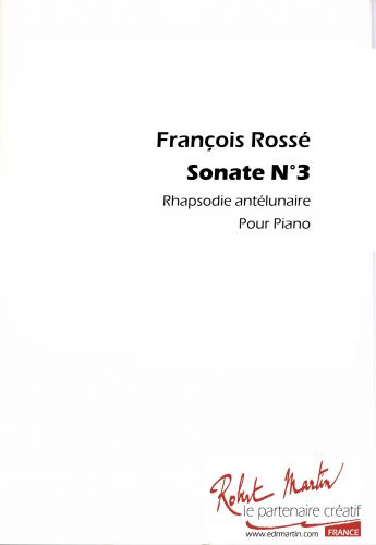 copertina SONATE N3 Editions Robert Martin