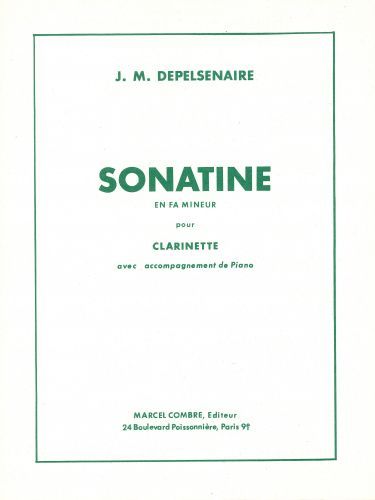 copertina Sonatine en Fa min. Combre