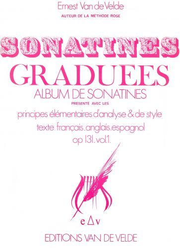 copertina Sonatines gradues Vol.1 Van de Velde