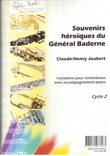 copertina Souvenirs Hroque du Gnral Baderine Editions Robert Martin