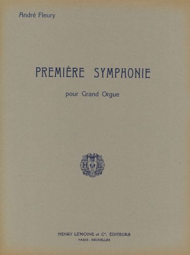 copertina Symphonie n1 Editions Henry Lemoine