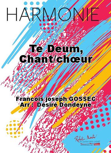 copertina Te Deum, Chant/chur Martin Musique