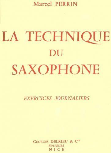 copertina Technique du saxophone Delrieu