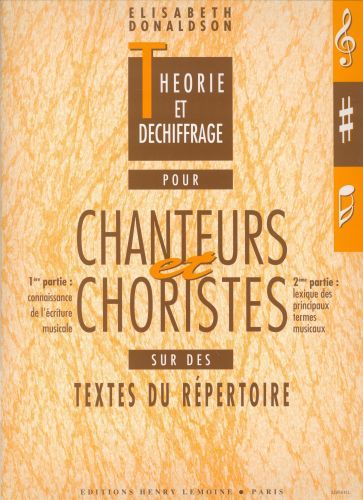 copertina Thorie et dchiffrage pour chanteurs et choristes Editions Henry Lemoine