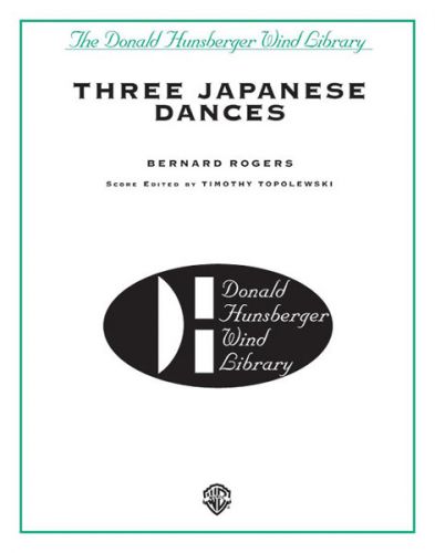 copertina Three Japanese Dances Warner Alfred