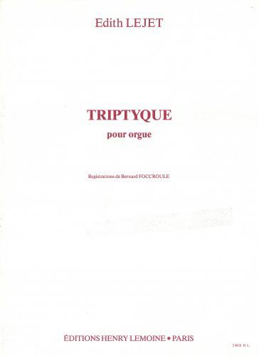 copertina Triptyque Editions Henry Lemoine