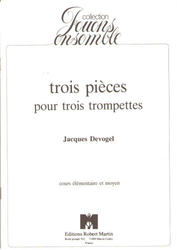 copertina Trois Pices Pour Trois Trompettes Editions Robert Martin