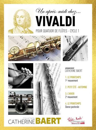 copertina UN APRES-MIDI CHEZ VIVALDI    Quatuor de flutes Editions Robert Martin