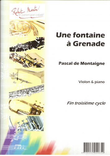 copertina Une Fontaine  Grenade Editions Robert Martin