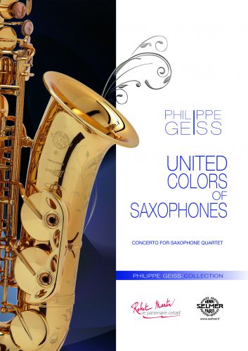 copertina UNITED COLORS (Quatuor de Saxophones solo ) Martin Musique