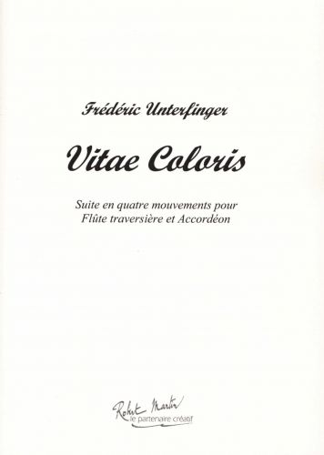 copertina VITAE COLORIS pour flute et accordon Editions Robert Martin