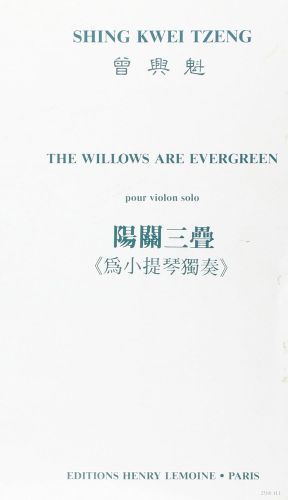 copertina Willows are ever green Editions Henry Lemoine