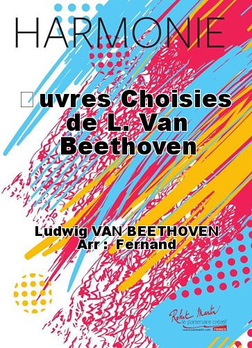 couverture uvres Choisies de L. Van Beethoven Martin Musique