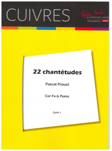 couverture 22 Chantetudes For Cor Editions Robert Martin