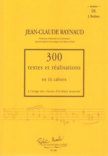 couverture 300 Textes et Realisations Cahier 10 (Textes) Editions Robert Martin