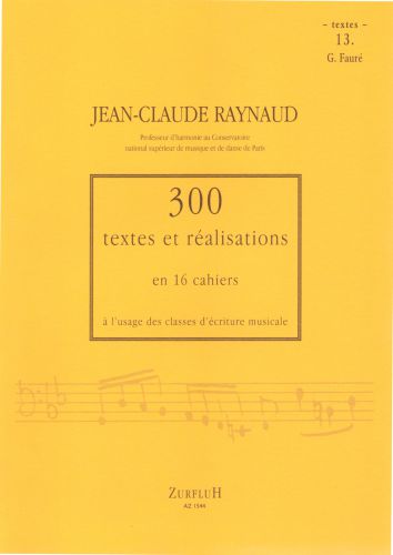 couverture 300 Textes et Realisations Cahier 13 (Textes) Editions Robert Martin