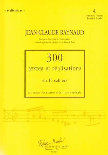 couverture 300 Textes et Realisations Cahier 4 (Realisations) Editions Robert Martin