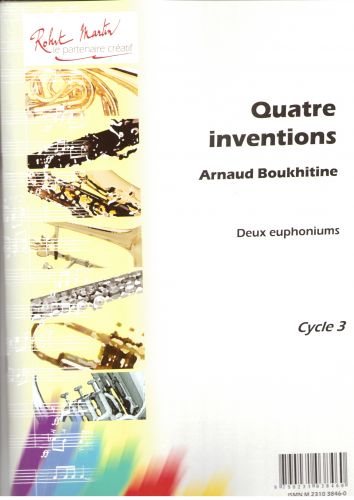 couverture 4 Inventions Pour 2 Euphoniums Editions Robert Martin