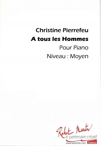couverture A TOUS LES HOMMES Editions Robert Martin